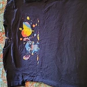 Disney Stitch PRIDE ladies Cut T-shirt Size Medium M TeeTurtle
